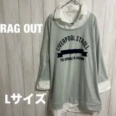 RAG OUT レディースロンT