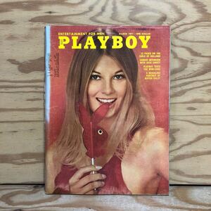 K3F1-240607 レア［PLAYBOY プレイボーイ 輸入版 USA 1971年 3月 MARCH］