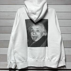 SIZE 4 SACAI WHITE HOODIE ALBERT EINSTEIN サカイ ホワイト フーディー パーカー アルベルト アインシュタイン