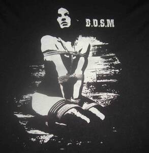 B.D.S.M　美女緊縛 Tシャツ　　黒地に白　M .L. XL 3Lの4サイズから選べます。