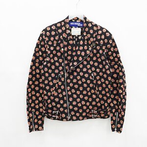 ◇【JUNYA WATANABE MAN COMME des GARCONS】AVIAKIT 花柄 ライダースジャケット WI-J033 AD2002 ブラック L