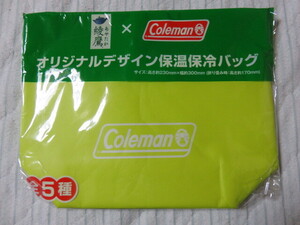 Coleman コールマン オリジナル 保温 保冷 バッグ ミニトートバッグ イエロー コールマンロゴ サイズ300-230-100㎜ 未使用