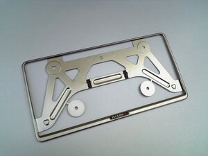 日産純正 WC34 ステージア nismo マットダーククロームメッキナンバープレートリム STAGEA AUTECH ニスモ