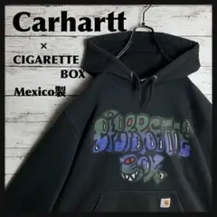 【激レア】Carhartt × CigaretteBox◎パーカー C386