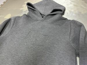 美品 FUJIKURA フジクラ LOGO HOODIE パーカー ダンボールニット S グレー