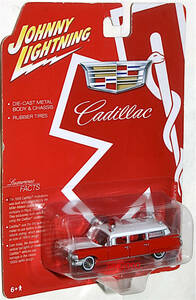 Johnny Lightning 1/64 1959 Cadillac Ambulance キャデラック アンビュランス 救急車 Eldorado エルドラド ジョニーライトニング レッド