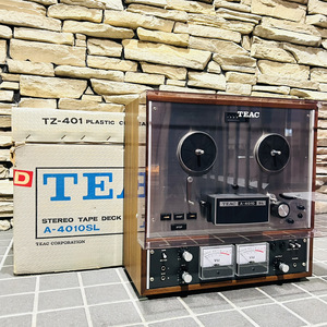 TEAC オープンリールデッキ A-4010SL プラスチックカバー TZ-401 元箱付 ティアック 25A 【ジャンク】 北E2