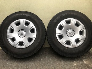 HIACE 200ハイエース純正スチール 5 6型 +35 6H 195/80R15 107/105Lバリ山スタッドレスヨコハマアイスガード IG91 REGIUSレジアスエースSGL