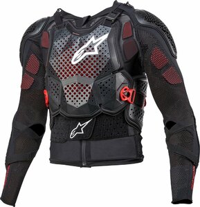 Mサイズ - ブラック/ホワイト/レッド - ALPINESTARS アルパインスターズ バイオニック テック v3 ジャケット