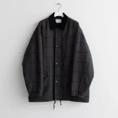 loose shadow check over jacket / ブラックS