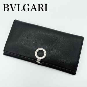 BVLGARI ブルガリ　長財布　ブラック　ロゴクリップ