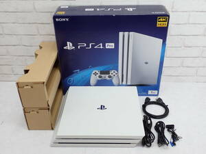 ◎317【1円～】PS4 Pro CUH-7200B B02 1TB ホワイト 本体 プレステ