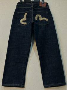 ※EVISU エヴィス エビス LOT 2001 朱耳SPECIAL カモメペイントセルビッチ デニムパンツ 濃紺 31 　　　 BJBC.AA