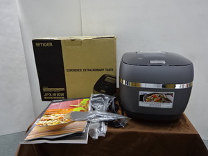 ⑦Tiger 海外向け炊飯器 220V仕様 タイガー魔法瓶 JPX-W10W 土鍋圧力IH炊飯ジャー 5.5合炊き ブラック 日本製 海外仕様 