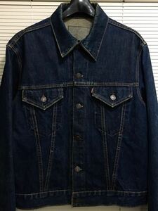 【1.2WASH】真紺 557 42-40 60年代 ビッグサイズ ドス黒 イエローステッチ 釦裏A LEVIS サード リーバイス 501XX 506XX 507XX 557 ビッグE