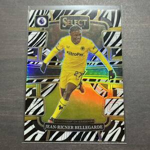 JEAN-RICNER BELLEGARDE Zebra /25 Prizm Parallel 2023-24 Panini Select Premier League Soccer