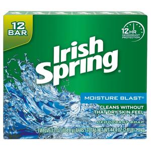 Irish Spring アイリッシュスプリング モイスチャーブラスト 固形石鹸 12個