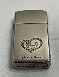 ZIPPO ジッポー オイル ライター Spiral Heart スリム ケース