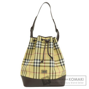 BURBERRY バーバリー ノバチェック トートバッグ PVC レディース 中古