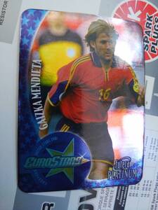 】Futera 2001 Platinum】EU 9of18 /Gaizka Mendieta●3800限定 Euro Stars