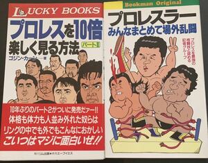 『プロレスを10倍楽しく見る方法Ⅱ』『プロレスラーみんなまとめて場外乱闘』2冊セット▼前田明 天龍源一郎 三沢光晴 橋本真也 SWS FMW UWF