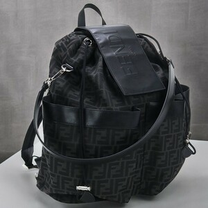 中古 フェンディ リュック メンズ ブランド FENDI フェンディ ストライク ラージ バックパック 7VZ056 AG0M F0NPN ブラック バッグ