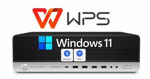 D791/HP 800G5 SF/Corei5-9500/メモリ16GB/M.2 NVME256+3.5HDD 1TB/DVD/Office WPS/Win11Pro/無線Wi-Fi+Bluetooth