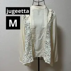 jugeetta レディース トップス シースルー ブラウス クリームホワイト