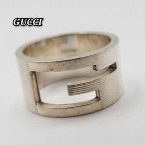 ☆良品☆ GUCCI グッチ リング 指輪 シルバー 銀 Ag925 20号