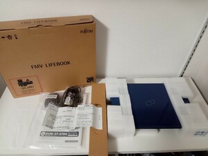 保証書有　富士通 FUJITSU　ノートパソコン LIFEBOOK AH53/F3 メタリックブルー15.6型 /intel Core i7 /メモリ：8GB /SSD：512GBFMVA53F3L