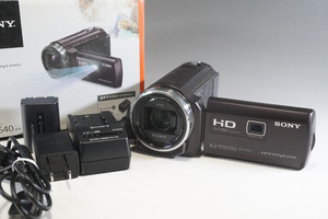 1円~【a217】SONY／ソニー　HDR-PJ540　HANDYCAM　920万画素　デジタルビデオカメラ　美品　箱・付属品付