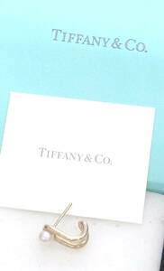 【15372】ティファニー 925 ピアス パール 片方 キャッチなし 箱あり silver TIFFANY&Co. 片耳 925刻印有 おしゃれ ゴージャス 人気