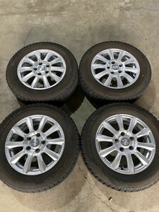 8.5分山位 20年製 DUNLOP 195/65R15 WM02 アルミ 15×6J +53 5穴 PCD114.3 ノア ヴォクシー エスクァイア ステップワゴン (WW6K004M) JOKER