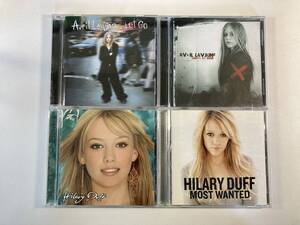 W7377 ヒラリー・ダフ/アヴリル・ラヴィーン 4枚セット｜Hilary Duff Avril Lavigne Metamorphosis Most Wanted Let Go Under My Skin