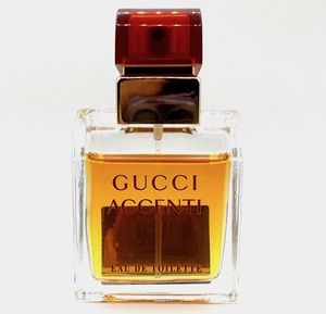 ★グッチ香水・GUCCI ACCENTI EDT. 30ml NATURAL SPRAY(グッチ アチェンティ30mlスプレー)・展示USED/残約90%約27ml/箱無/廃盤/超激レア