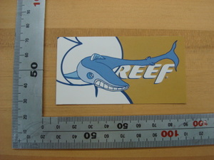 新品 REEF (リーフ)ステッカー（ロゴ＆イラスト）クジラ（紙製）（小）