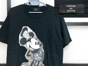 新品 未使用 ズッカ×ミッキーマウス コラボ Tシャツ / CABANE de ZUCCa DISNEY ディズニー Mickey Mouse T-Shirt