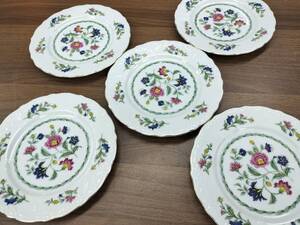 MOMOYAMA Fine China TABLEWARE ビンテージ 花柄 プレート 5枚セット インテリア