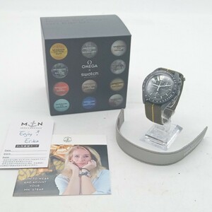 曽我部5月No.196 可動品 OMEGA speedmaster × SWATCH moonswatch 3003A100 箱・その他備品付き オメガ スウォッチ