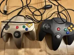 NINTENDO64 コントローラー ゴールド ブラック 2個セット