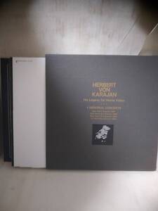 Ｌ9301 LD・レーザーディスク　Herbert von Karajan 4 Memorial Concerts , 4LD with His pictures BOX SET