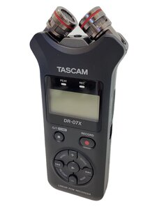 TASCAM◆ICレコーダー/DR-07X/ステレオオーディオレコーダー/録音機/黒物家電/ブラック