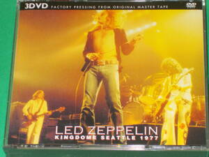 LED ZEPPELIN レッド ツェッペリン★KINGDOME SEATTLE 1977 (プレス3DVD)★HERCULES★1977年7月17日 シアトルのキングドーム公演を収録