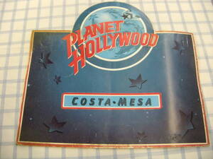 売り尽くしセール　PLANET HOLLYWOOD COSTA・MESA プラネットハリウッド　の25年ぐらい前の　メニュー表　送料700円