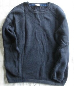 美品 プチバトー PETIT BATEAU セーター ニット 紺 ネイビー 子ども服 キッズ 5ans 108センチ 100-110サイズ