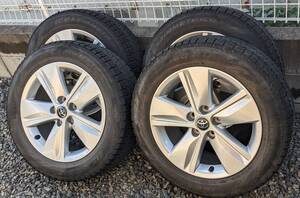 CH-Rに使用 トヨタ ハリアー純正ホイール 215/60R17 スタッドレスタイヤ付き 中古アルミホイール4本セット PCD114.3　5穴