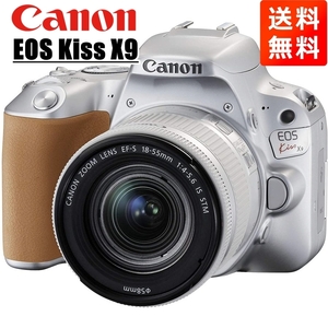 キヤノン Canon EOS Kiss X9 EF-S 18-55mm STM 標準 レンズセット シルバー 手振れ補正 デジタル一眼レフ カメラ 中古