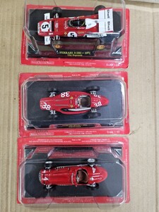 ◆◇アシェット 　1/43フェラーリ・F1 公式コレクション シリーズ　未開封品（3台まとめ)　※現状渡し 【Y3124 - 102】◇◆