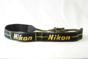 ☆レア☆Nikon ニコン プロストラップ 初期 旧型 黄色(イエロー)×黒色(ブラック) フイルム カメラ プロスト Professional camera strap☆