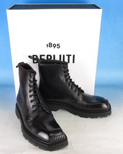 MFF13312 Berluti ベルルッティ camden カムデン レースアップ ブーツ 6 1/2 ブラック 未使用